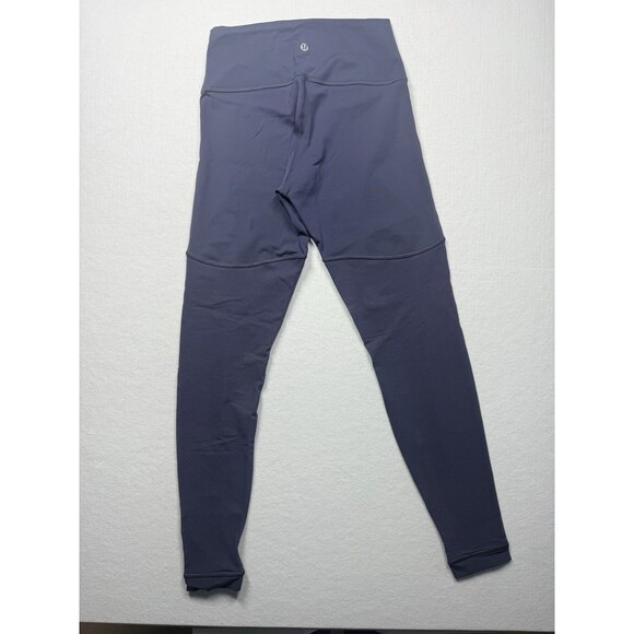 Lululemon Sheer Will High-Rise Leggings 28" Pulse Stone Blue W5CESS Size 8 Nulux - Picture 6 of 7